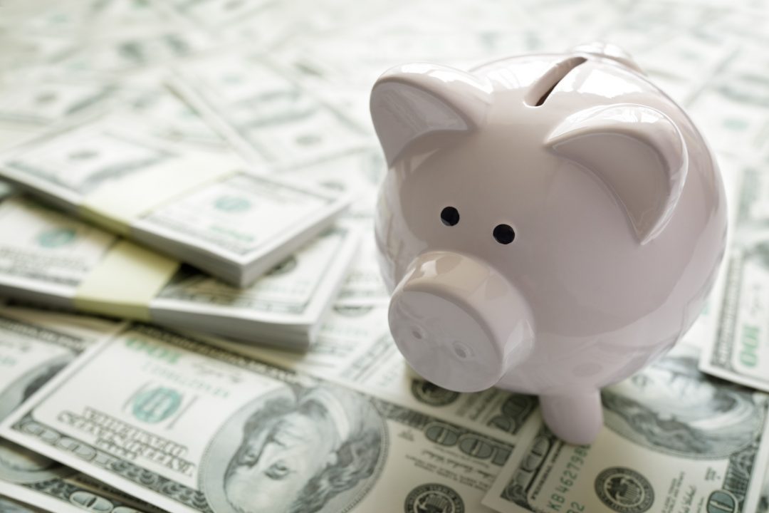 Piggy bank symbolizing saving and protecting retirement funds from inflation